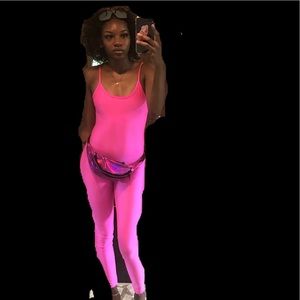 Hot Pink Jumpsuit